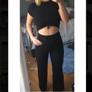 Black Cutout Jumpsuit